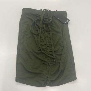 Nastygal Hip Floss Ruched Mini Skirt